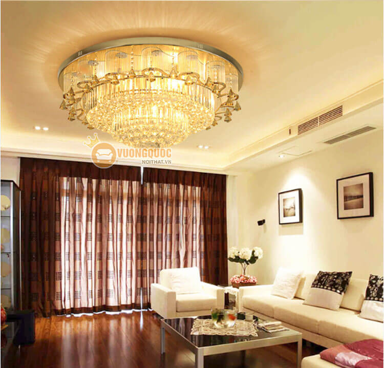 Đèn ốp trần pha lê cao cấp kiểu dáng sang trọng CM206-5